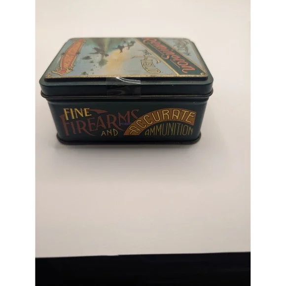 Remington Playing Cards Green First in the Field Vintage Collector Tin - Picture 6 of 7